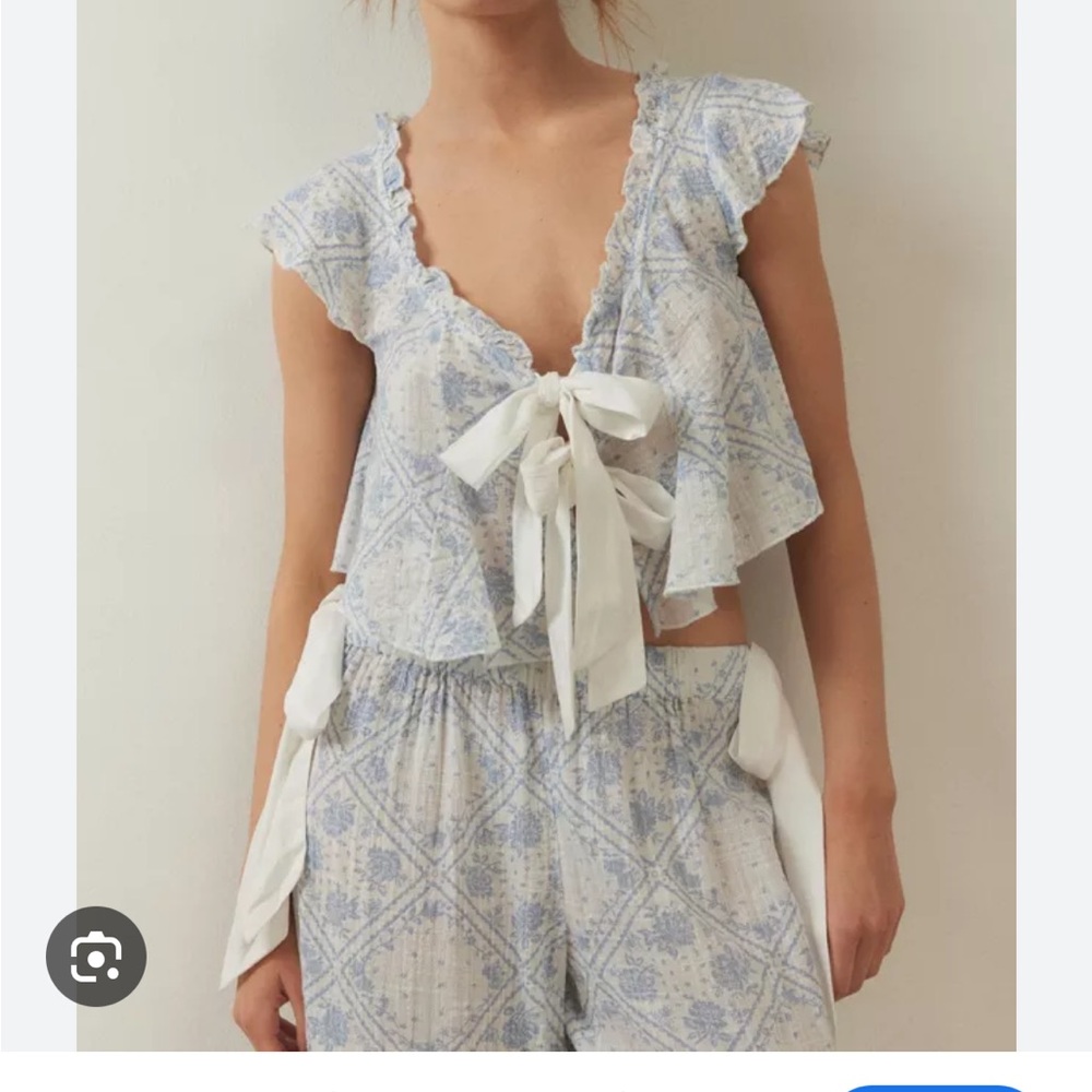 ISO urban outfitters pretty PJ tie top and bottoms